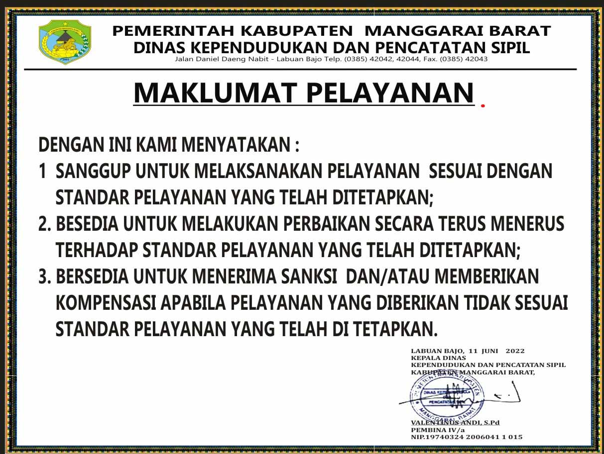 MAKLUMAT PELAYANAN